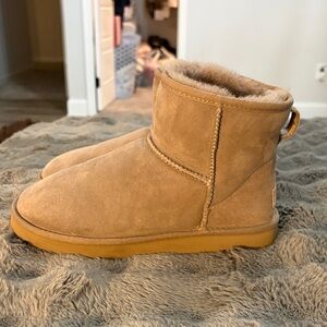 UGG Classic Tan Boots with Plush Lining